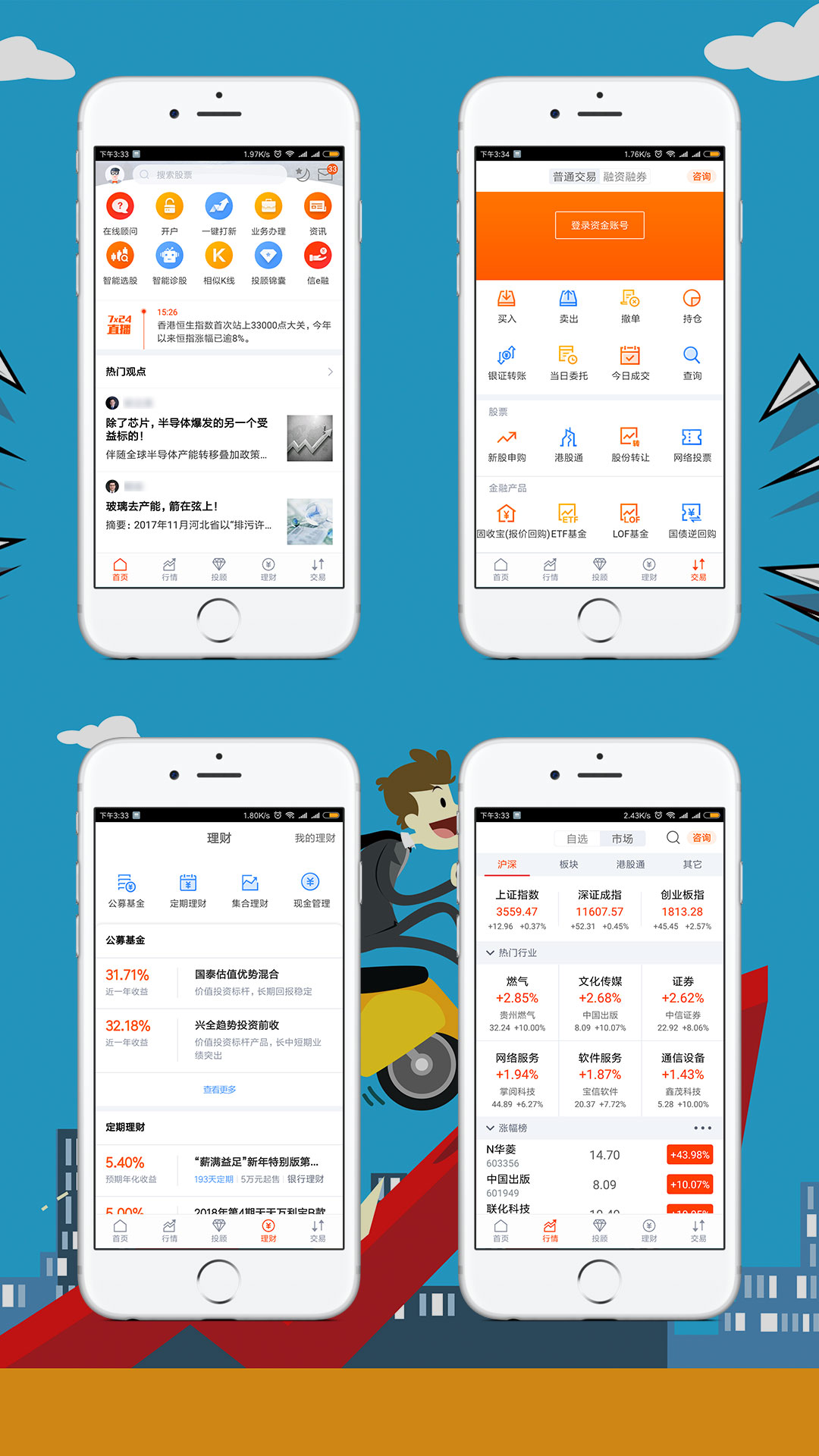證劵手機(jī)APP案例（金融APP）卷云科技