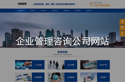 企業(yè)管理咨詢(xún)網(wǎng)站建設(shè)案例