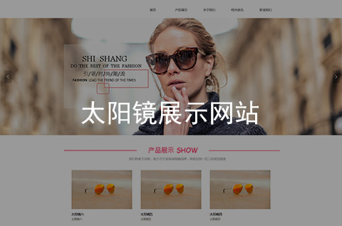 太陽鏡眼鏡網(wǎng)站建設(shè)案例