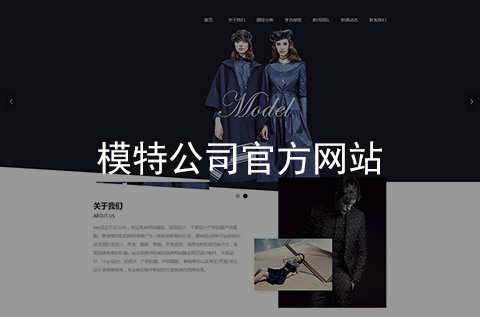 模特公司官方網(wǎng)站建設(shè)案例